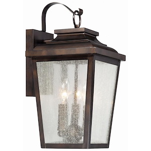 Great Outdoors - Irvington Manor - 3 Light Wall Mount In Traditional Style - 16.75 Inches Tall By 8.5 Inches Wide - 538585