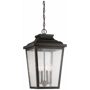 Great Outdoors - Irvington Manor Large Chain Hung In Transitional Style - 21.75 Inches Tall By 12.5 Inches Wide - 725432