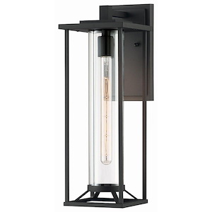 Great Outdoors - Trescott - 1 Light Outdoor Wall Mount In Transitional Style - 20 Inches Tall By 7 Inches Wide - 725426