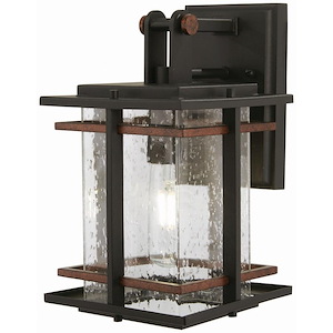 Great Outdoors - san Marcos - 1 Light Wall Mount In Transitional Style - 11.25 Inches Tall By 6.5 Inches Wide - 699899