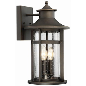 Great Outdoors - Highland Ridge - 4 Light Wall Mount In Transitional Style - 17.75 Inches Tall By 10 Inches Wide - 628670