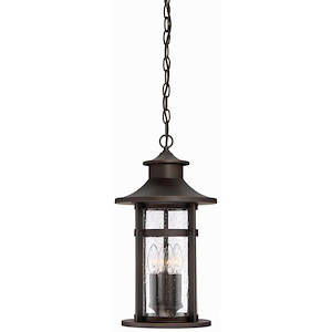 Great Outdoors - Highland Ridge - 4 Light Chain Hung In Traditional Style - 19.25 Inches Tall By 10 Inches Wide - 628669