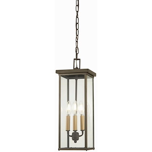 Great Outdoors - Casway - 4 Light Chain Hung In Transitional Style - 19.25 Inches Tall By 7 Inches Wide - 699886