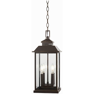 Great Outdoors - Miner's Loft - 4 Light Chain Hung In Transitional Style - 19.75 Inches Tall By 8.5 Inches Wide - 699881