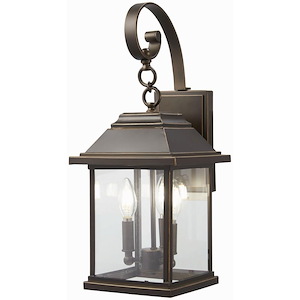 Great Outdoors - Mariner's Pointe - 3 Light Wall Mount In Transitional Style - 21.5 Inches Tall By 8.75 Inches Wide - 699869