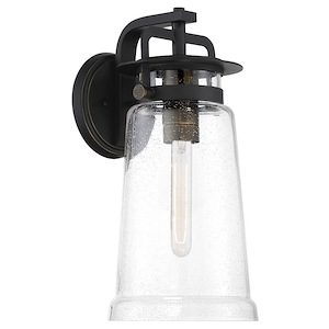 Great Outdoors - Maribel Heights - 1 Light Outdoor Wall Mount - 17 inches tall by 8 inches wide - 1211125