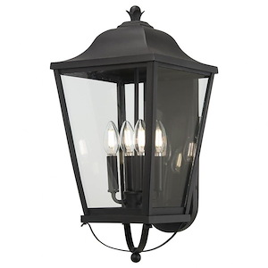 Great Outdoors - Savannah - 4 Light Outdoor Wall Mount-21 Inches Tall and 10 Inches Wide - 1293667