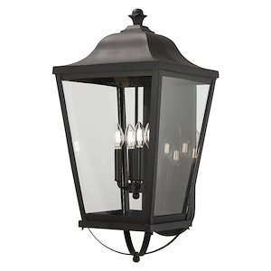Great Outdoors - Savannah - 4 Light Outdoor Wall Mount-29.13 Inches Tall and 14 Inches Wide - 1293634