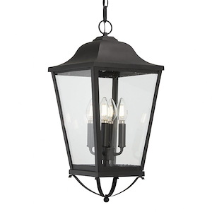 Great Outdoors - Savannah - 4 Light Outdoor Chain Hung Pendant-21.88 Inches Tall and 10 Inches Wide - 1293385
