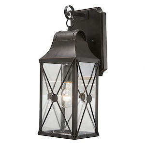 Great Outdoors - De Luz - 1 Light Outdoor Wall Mount-16.63 Inches Tall and 6.5 Inches Wide - 1293636