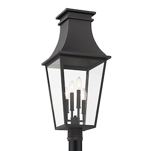 Great Outdoors - Gloucester - 4 Light Outdoor Post Mount-28.25 Inches Tall and 12 Inches Wide - 1293671