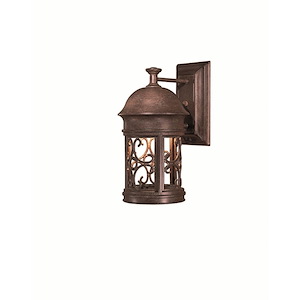 Great Outdoors - sage Ridge - 1 Light Wall Mount In Traditional Style - 12.75 Inches Tall By 6.5 Inches Wide - 318453