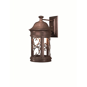 Great Outdoors - sage Ridge - 1 Light Wall Mount In Traditional Style - 16 Inches Tall By 8.5 Inches Wide - 318452