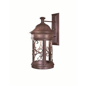 Great Outdoors - sage Ridge - 1 Light Wall Mount In Traditional Style - 22.5 Inches Tall By 10.5 Inches Wide - 318451