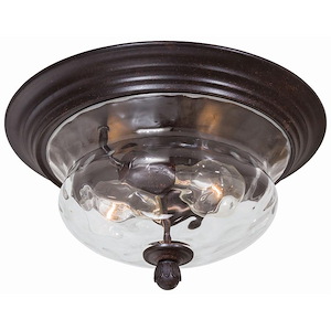 Great Outdoors - Merrimack - 2 Light Outdoor Flush Mount In Traditional Style - 7.25 Inches Tall By 13 Inches Wide - 67189
