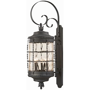 Great Outdoors - Mallorca- 5 Light Outdoor Wall Mount In Traditional Style - 41.25 Inches Tall By 12.5 Inches Wide - 1210992