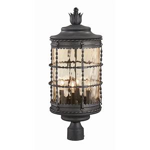 Mallorca - 4 Light Outdoor Post Lantern-26 Inches Tall and 10.5 Inches Wide - 318583