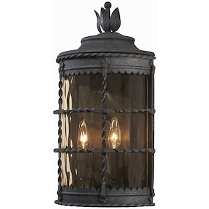 Great Outdoors - Mallorca- 2 Light Outdoor Pocket Lantern In Traditional Style - 19.5 Inches Tall By 10.5 Inches Wide - 1210998