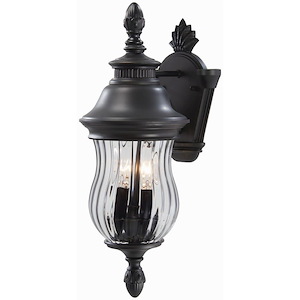 Great Outdoors - Newport - 2 Light Outdoor Wall Mount In Traditional Style - 18.25 Inches Tall By 6.75 Inches Wide - 6022