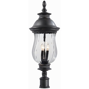 Great Outdoors - Newport - 4 Light Outdoor Post Mount In Traditional Style - 33 Inches Tall By 12 Inches Wide - 6023