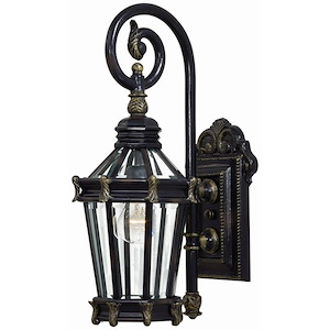 Great Outdoors - stratford Hall - 1 Light Outdoor Wall Mount In Traditional Style - 20.75 Inches Tall By 8 Inches Wide - 6059