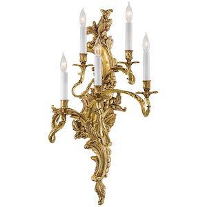 Five Light Left Wall Sconce