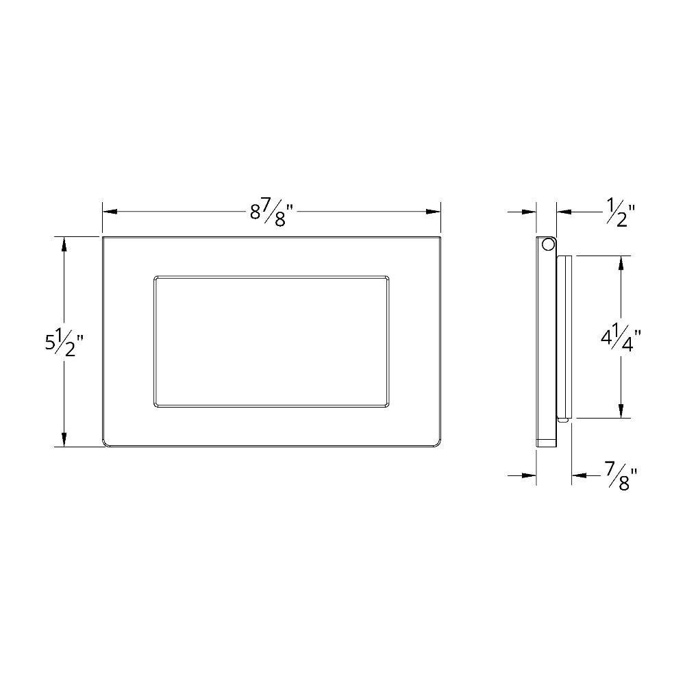 Wi-Fi Touch Panel Ceiling Fan Wall Control with Mounting Bracket in White Wi-Fi Touch Panel Ceiling Fan Wall Control with Mounting Bracket in White