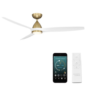 Skylark - 3 Blade Ceiling Fan with Light Kit-14.7 Inches Tall and 62 Inches Wide