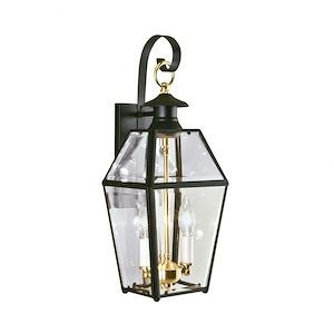 Olde Colony - 2 Light Outdoor Wall Mount In Traditional and Classic Style-17 Inches Tall and 7.5 Inches Wide