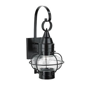 Classic Onion - 1 Light Small Outdoor Wall Mount In Traditional and Classic Style-16 Inches Tall and 9 Inches Wide