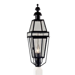 Beacon - 1 Light Large Outdoor Post Lantern In Traditional and Classic Style-38 Inches Tall and 12.5 Inches Wide