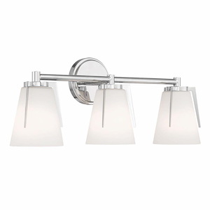 Allure - 3 Light Bath Vanity-9 Inches Tall and 22.75 Inches Wide