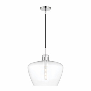 Aurora - 1 Light Pendant-13.4 Inches Tall and 16 Inches Wide