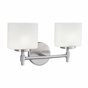 Moderne - 2 Light Wall Sconce-4.25 Inches Tall and 14.25 Inches Wide