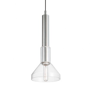 Funnel - 1 Light Pendant In Modern and Contemporary Style-22.63 Inches Tall and 7.63 Inches Wide