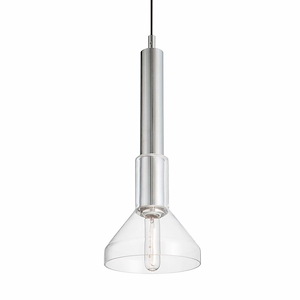 Funnel - 1 Light Pendant In Modern and Contemporary Style-22.63 Inches Tall and 7.63 Inches Wide