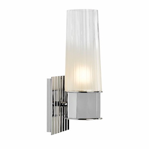 Icycle - 1 Light Single Wall Sconce In Contemporary Style-12.25 Inches Tall and 4.25 Inches Wide