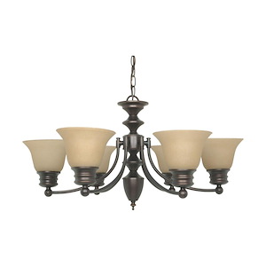 Empire-Six Light Chandelier-26 Inches Wide by 14 Inches High - 182693