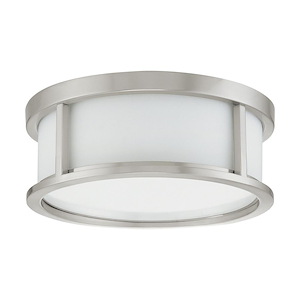 Odeon-Two Light Flush Dome-13.125 Inches Wide by 4.875 Inches High - 183490