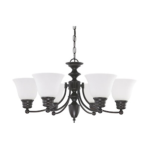 Empire-Six Light Chandelier-26 Inches Wide by 14 Inches High - 183543