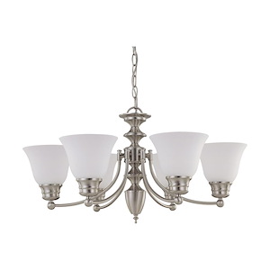 Empire-Six Light Chandelier-26 Inches Wide by 14 Inches High - 183689
