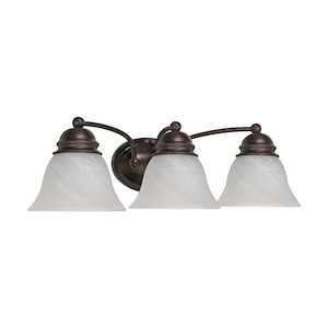 Empire 3 Light Bath Vanity Light-21 Inches Wide and 6 Inches Tall - 1219308