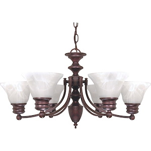 Empire-Six Light Chandelier-26 Inches Wide by 14 Inches High - 183769