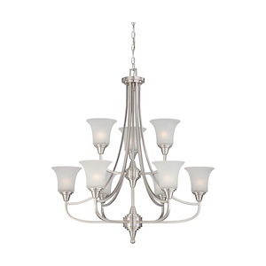 Surrey-Nine Light 2-Tier Chandelier-32 Inches Wide by 35 Inches High - 278415
