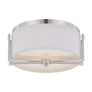 Gemini-Two Light Dome Flush Mount-14.75 Inches Wide by 7.13 Inches High - 278847