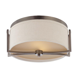 Gemini-Two Light Dome Flush Mount-14.75 Inches Wide by 7.13 Inches High - 278826
