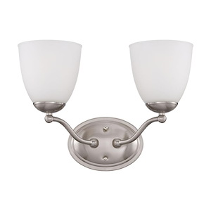 Patton-2 Light Vanity Fixture-15 Inches Wide by 11 Inches High - 339288
