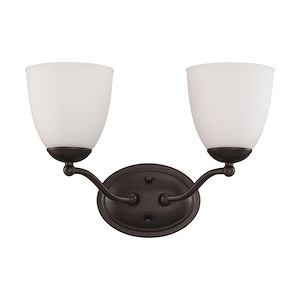 Patton-2 Light Vanity Fixture-15 Inches Wide by 10 Inches High - 339404