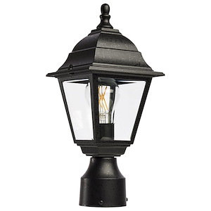 Briton-One Light Outdoor Post Lantern-6 Inches Wide by 14 Inches High - 184127