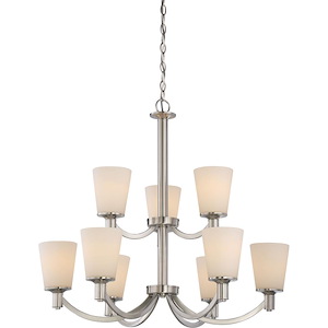 Laguna-Nine Light 2-Tier Chandelier-31 Inches Wide by 27.75 Inches High - 668643
